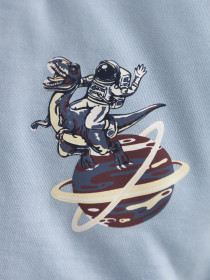 NAME IT T-shirt Victor Blue Fog Space Dino